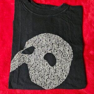 Phantom Of The Opera Shirt Adult XL Black Mark Athletic Musical Mask Play